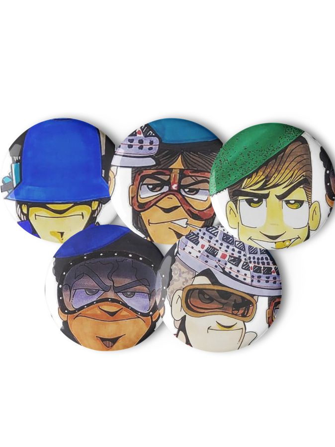 Mugsy Pins set